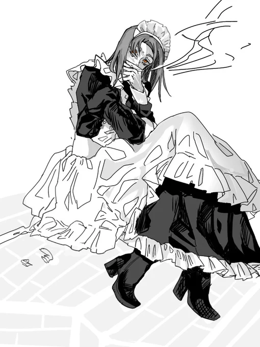 メイドの日の家入硝子 