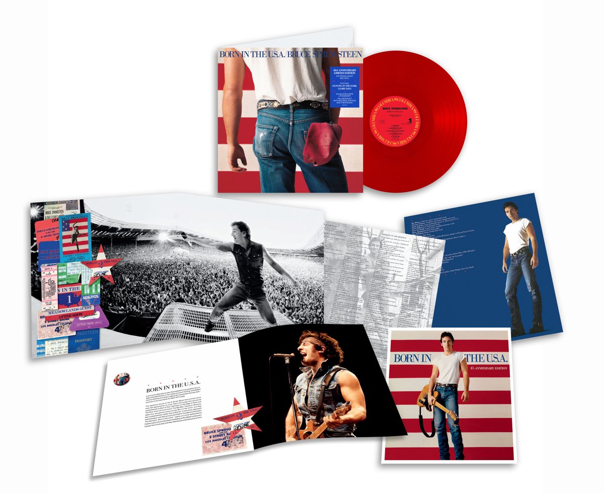 🟌 Pre-order now 🟌 To mark its 40th anniversary, Bruce Springsteen's legendary Born in the U.S.A. is being re-pressed on special edition translucent red vinyl. A stone cold classic. Naysayers be damned! Pre-order: reflexrecordshop.com/product/65806/… @springsteen @SonyMusicUK