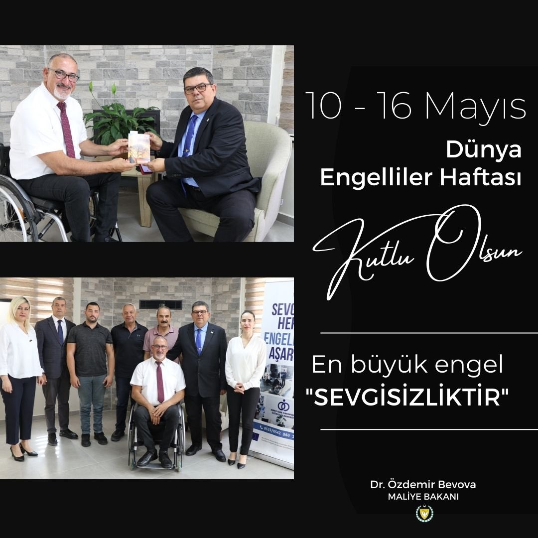 '10-16 Mayıs Engelliler Haftası'nda, engelli bireylerin toplumun tamamlayıcı bir parçası olduğunu hatırlayalım. Fırsat eşitliği sağlandığında, engellilerin başarılı olduğunu unutmayalım. Toplumsal duyarlılığı artırarak daha güçlü bir toplum oluşturalım. #EngellilerHaftası