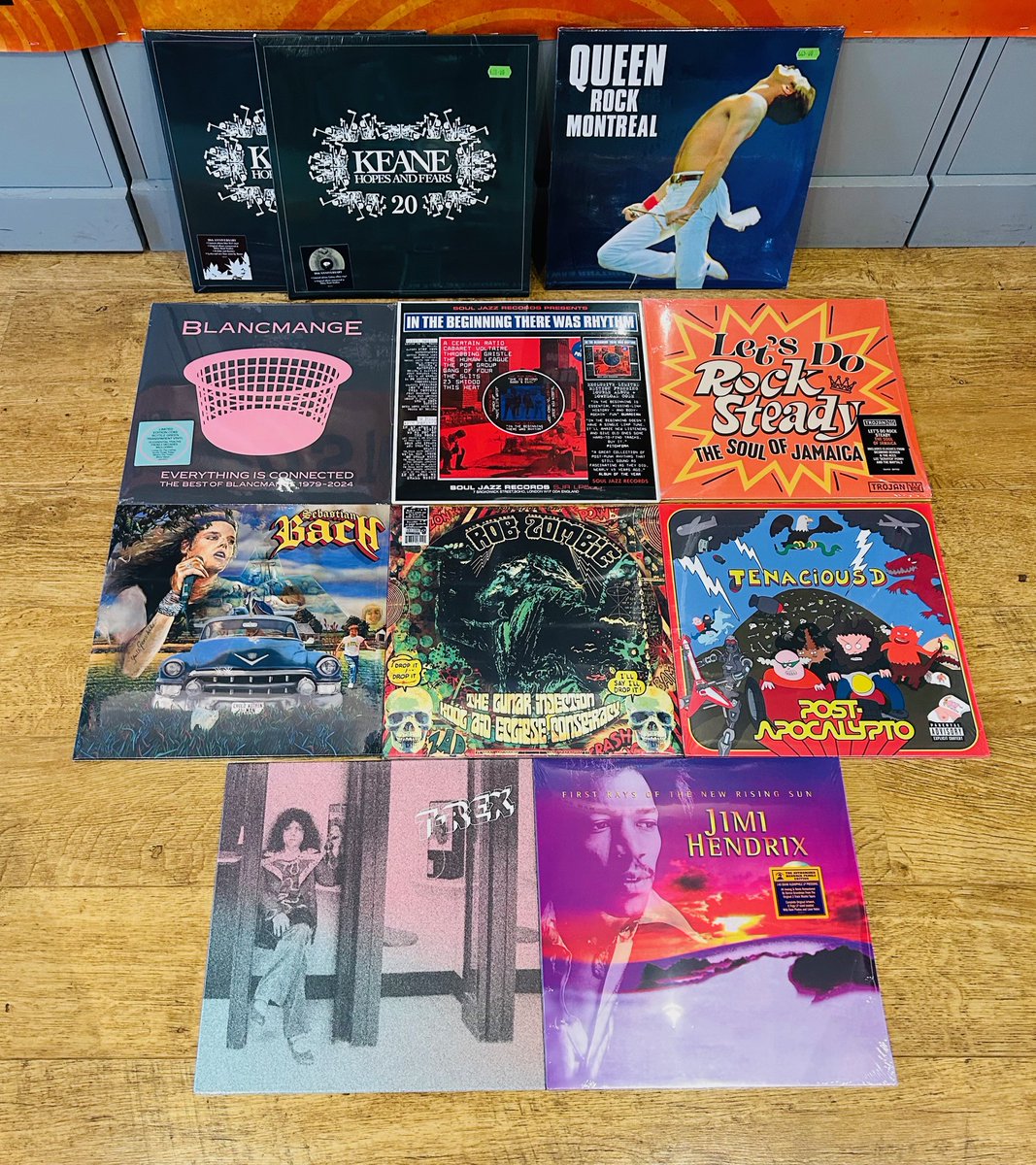 #NewMusicFriday New albums from @KingsOfLeon, @wearevillagers, @ArabStrapBand plus @KeeleyForsyth (@dinkededition SOLD OUT), previous SK guests @thisismemorial, reissues from @keaneofficial, @queenwillrock, comps from @trojanrecords and @SoulJazzRecords and more... #WaxUpdate