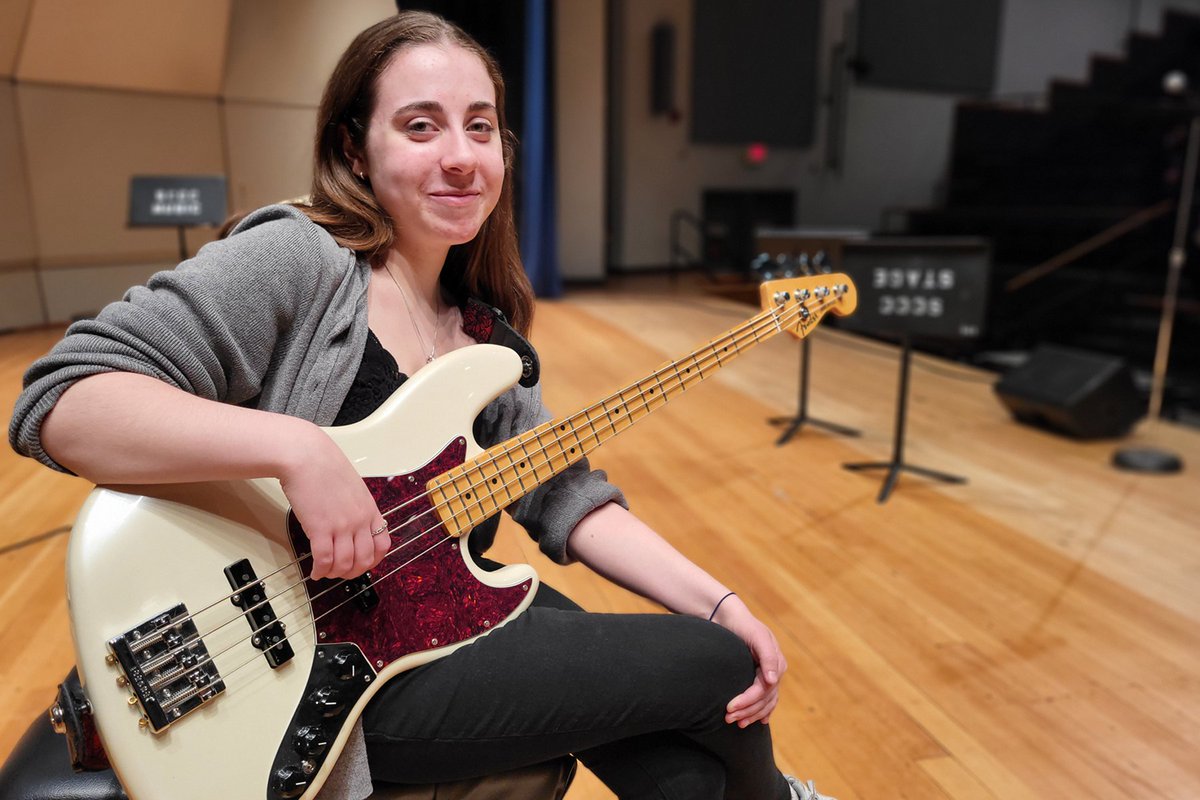 #SUNYSchenectady Graduate Spotlight: Nellie Cordi, Performing Arts: Music. A talented guitarist & electric bass/upright bass player who performs with College ensembles & gigs with local bands, Nellie plans to transfer on for her bachelor’s degree in Music Education this fall.