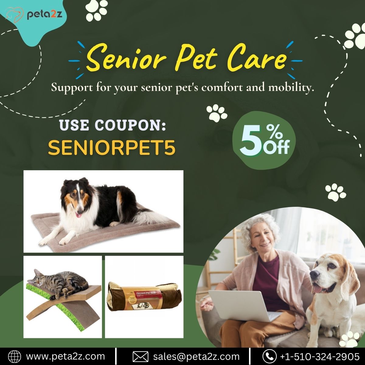 🐾Senior Pet Care! As our furry friends age, they deserve extra love. Our specially formulated products cater to the unique needs of senior pets, promoting joint health and overall vitality. #SeniorPetCare #PetWellness #LoveYourSeniorPet 🐾
bityl.co/Po3v