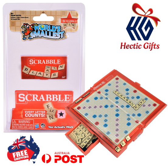 NEW - The Worlds Smallest Scrabble Board Game
 
ow.ly/9bCX50JjnWQ

#New #HecticGifts #SuperImpulse #WorldsSmallest #Scrabble #Boardgame #Game #ReallyWorks #words #magnetictiles #spelling #storagetray #Collectible #FreeShipping #AustraliaWide #FastShipping