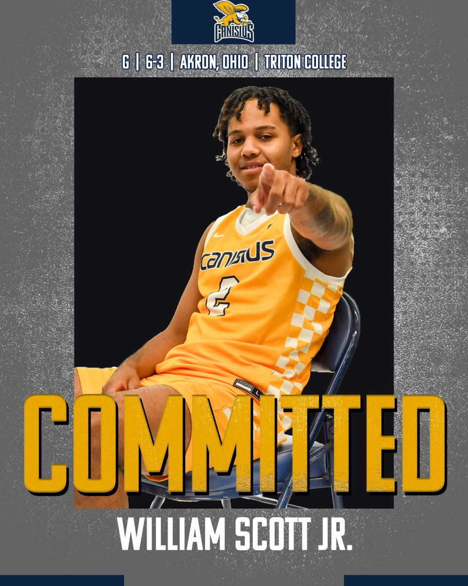 Welcome to Canisius, <a href="/williamscottJr5/">will scott</a> 

Scott Jr., averaged 7.0 points per game for Triton College and helped lead the Trojans to the 2024 NJCAA Division I National Championship game.

#Griffs | #MAACHoops