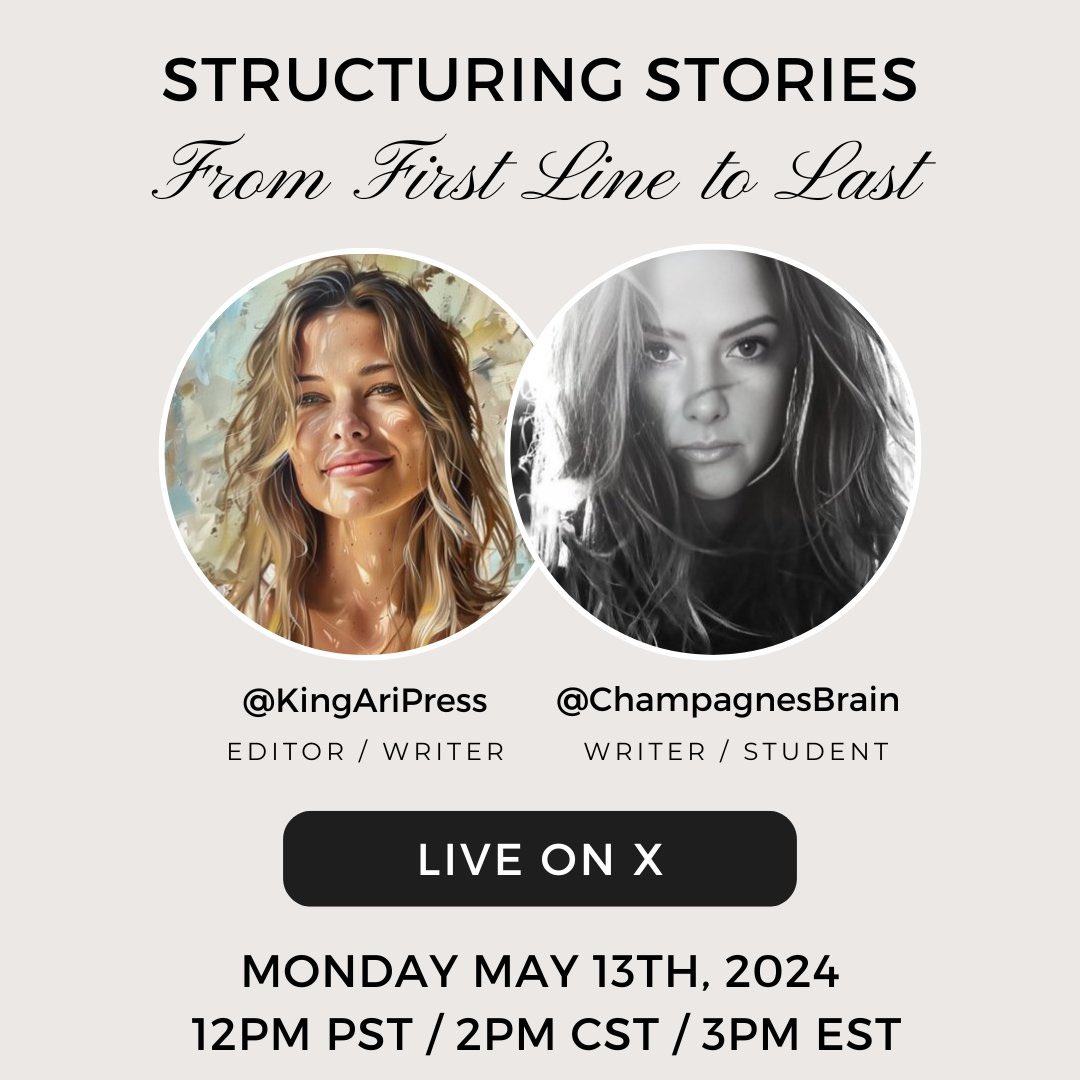 We’re going live on Monday! And we’re talking Story Structure. Stephanie created an incredible guide that we’ll be going through step by step. Set a reminder in your calendar! Share this post with your friends! Help them finally write their book.