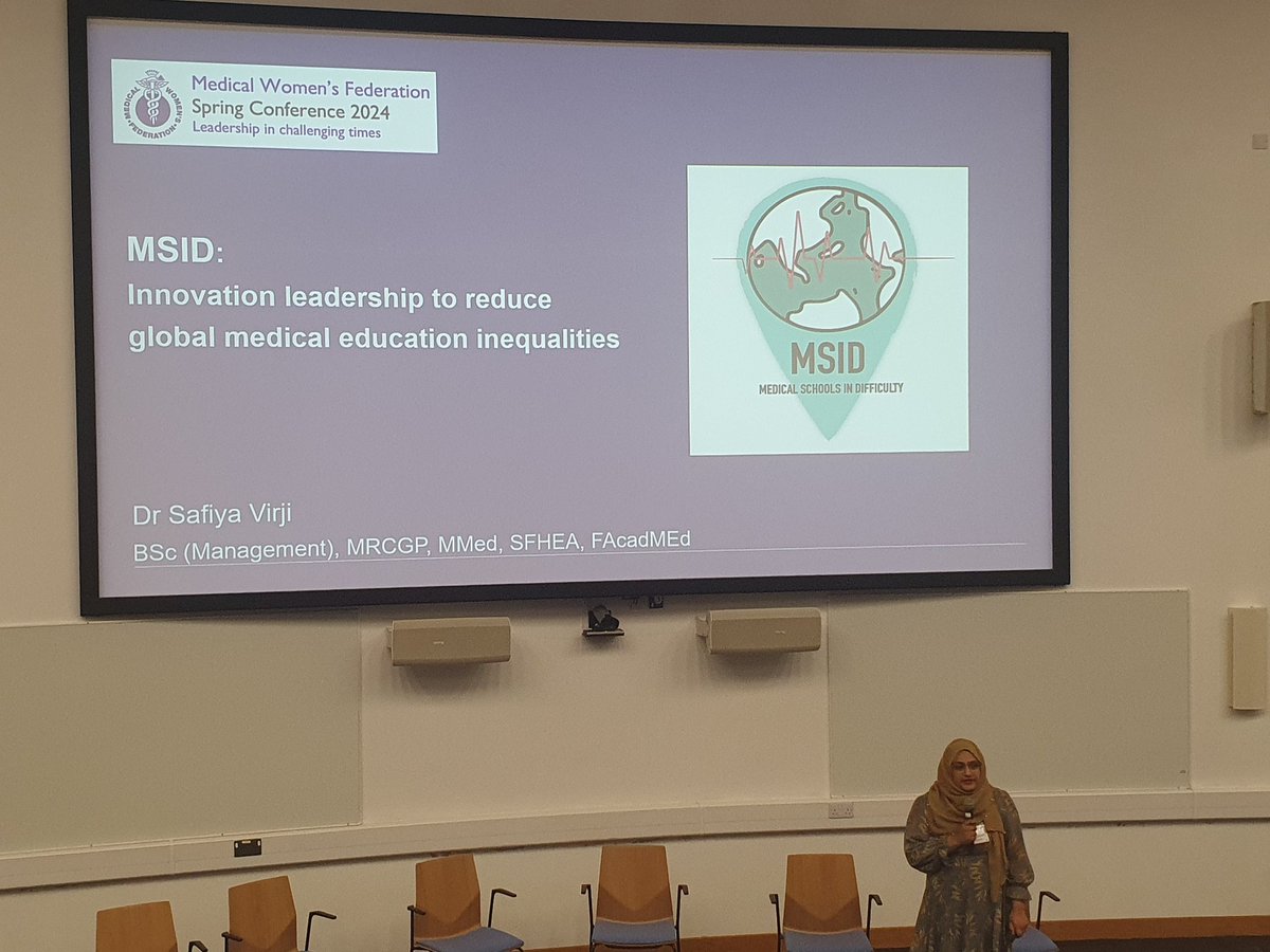 Safiya Virji (a GP with a special interest in educational inequalities!) speaking on MSID #MWFCONF24