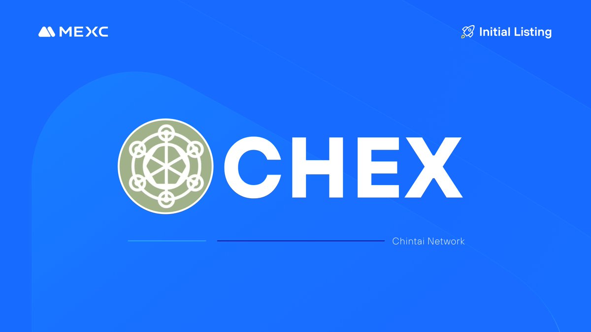 We're thrilled to announce that the @ChintaiNexus Kickstarter has concluded and $CHEX will be listed on #MEXC! 🔹Deposit: Opened 🔹CHEX/USDT Trading: 2024-05-10 15:00 (UTC) Details: mexc.com/support/articl…