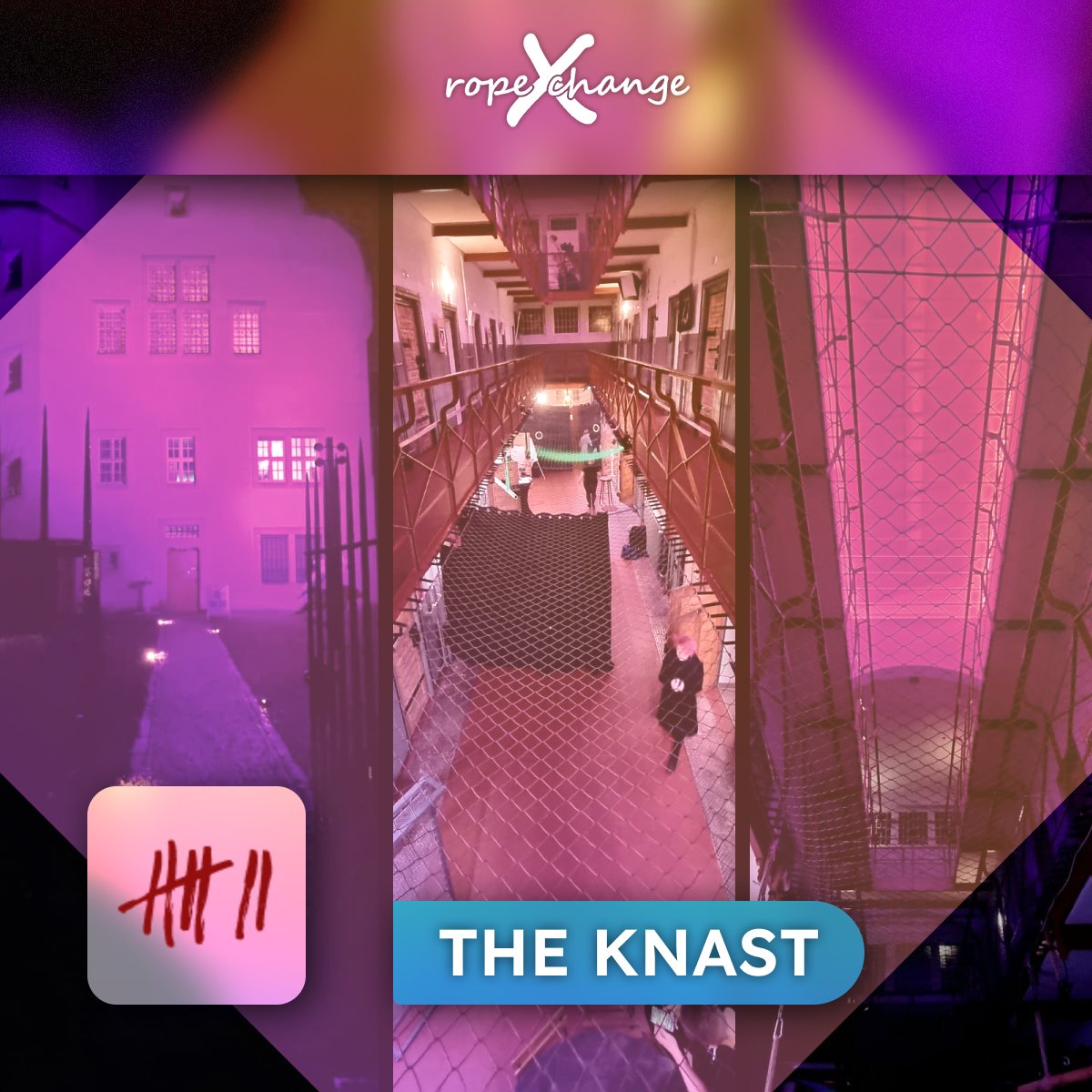 theKnast: a former prison that is now a creative center for art, culture and kink. We look forward to celebrating “spring feelings” with you at ropeXchange! 🌼 ☀️ 🌈 
🎫 Tickets: ropexchange.com