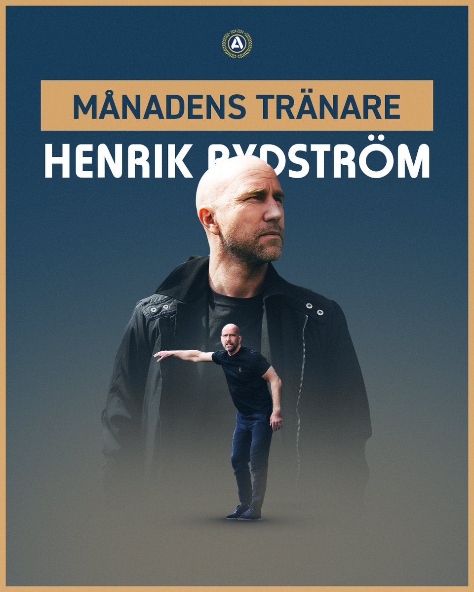 🥇 Henrik Rydström är månadens tränare i Allsvenskan i april!