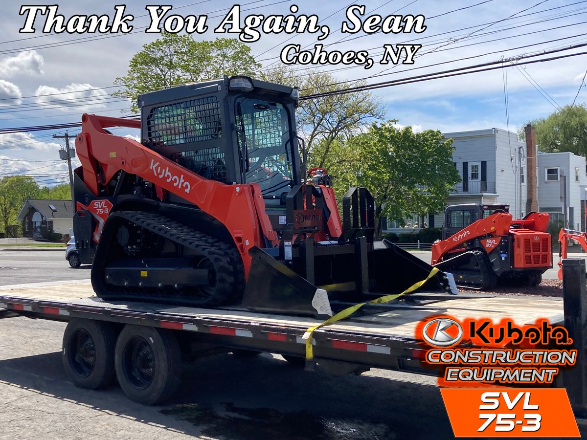 Big Thanks to Sean!
Sean, your trust means the world to us. Thrilled to see another KUBOTA SVL 75-3 Track Loader / Skid Steer heading your way. Here's to creating more success together!
Welcome back and thank you from all of us at Abele Tractor!
#ThankYou #customerappreciation