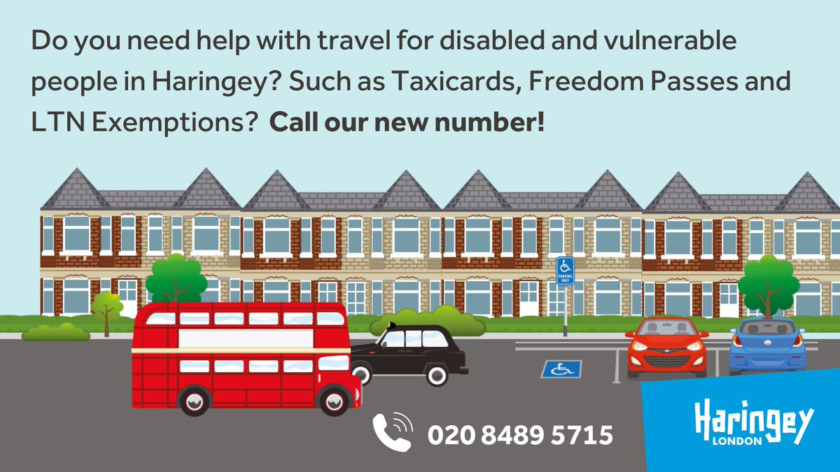Do you need help using one of the many parking and travel options available to our disabled and vulnerable residents? We're here to help ☎️ Just call 020 8489 5715 for guidance and support.