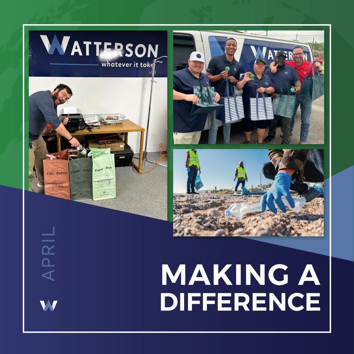 In April, Watterson's 2024 Making A Difference campaign pressed forward with our Planet vs Plastic initiative! Our collective efforts yielded positive change! 
Thank you to everyone for your participation!  

#EarthDay #Watterson #MakingADifference