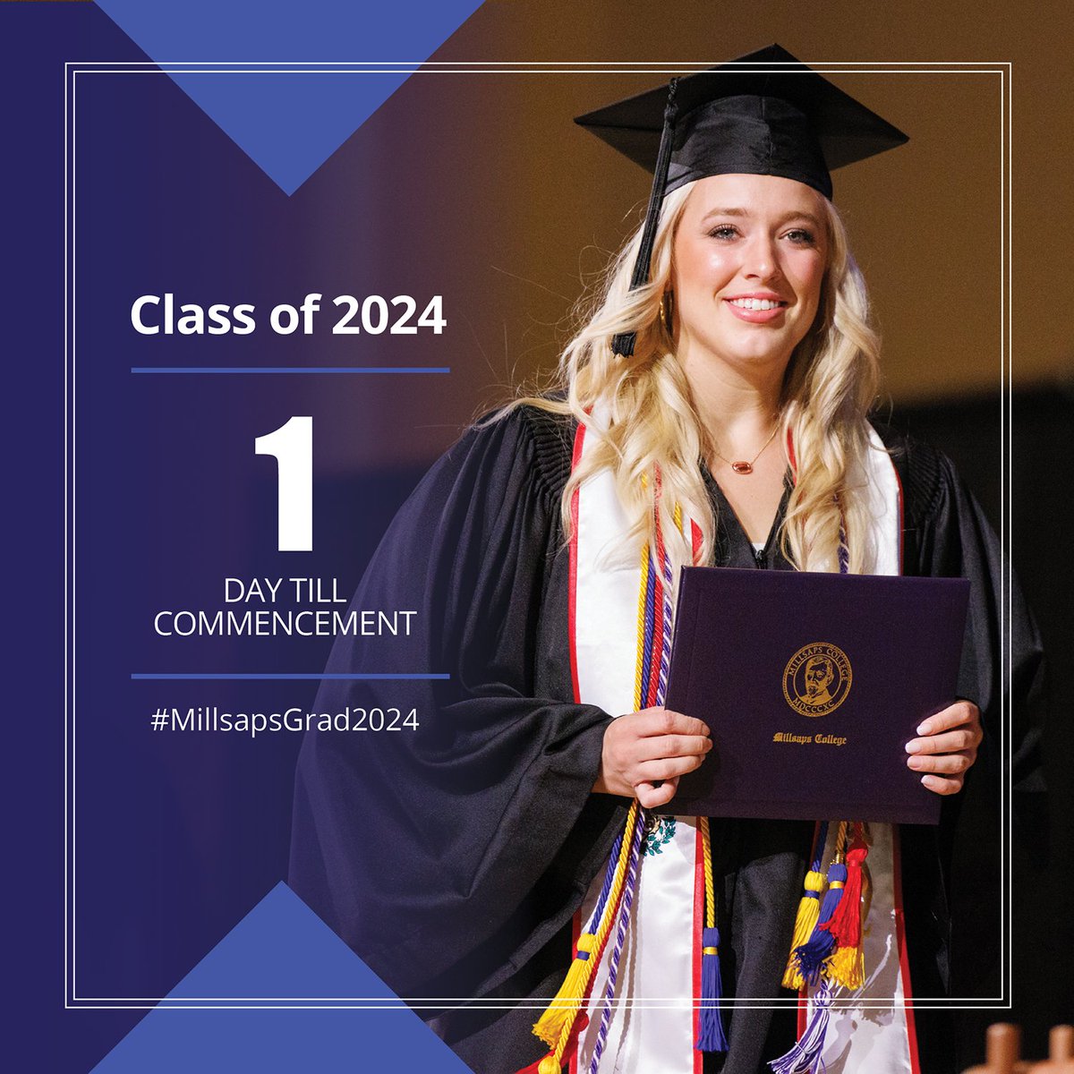 Commencement is only a day away. Let's do this! #MillsapsGrad2024 #Classof2024 #GoMajors