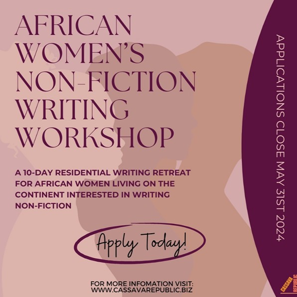 📣 Exciting news! @CassavaRepublic is hosting a 10-day non-fiction writing residency on the theme 'Taboo' for African women on the continent. Includes travel, accommodation, meals, and publication in the Taboo anthology. Deadline: 31 May Learn more: commonwealthfoundation.com/opportunity/ca…