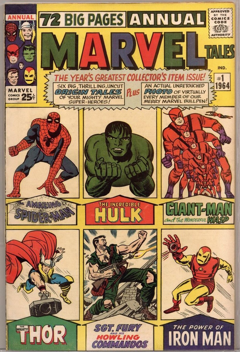 #MarvelTales #Hulk #SpiderMan #Thor #IronMan Marvel Comics first reprint that featured their superhero characters was Marvel Tales #1 in 1964. Here's my copy!