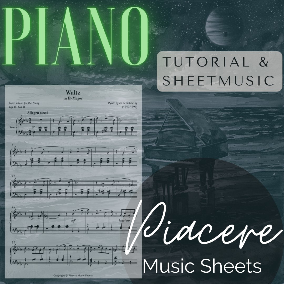 Tchaikovsky - Waltz in E-flat Major - Intermediate Piano

Opus/Catalog Number: Op.39 ; TH 141, No. 8
Movements/Sections: Allegro Assai

Sheet music: bit.ly/3JDWfwt
Tutorial: youtu.be/PWeY2kE-UTM

#smp #piano #music #sheetmusic #chambermusic #Tchaikovsky #ballet