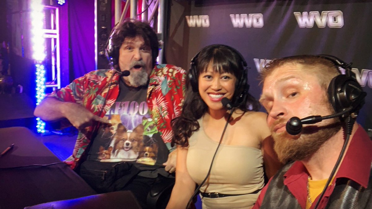 What a journey and where it’s going 🙏😇 @ovwrestling #mickfoley #OVW #OVWLive #OVWRise #prowrestling #wrestling #commentatingteam #ringannouncer 🎤