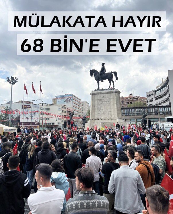cuneytiltus's tweet photo. Bu mücadele atama bekleyen öğretmenlerin mücadelesidir. Verilen kontenjana, yapılan branş dağılımına ve yapılması hedeflenen mülakata karşı buradayız. Sesimiz duyulana kadar hem sahada hem de sosyal medyada susmayacağız. 
Mesajımız net:
👇
NeMülakatNedeDüşükSayı
#EğitimciBakanistiyoruz