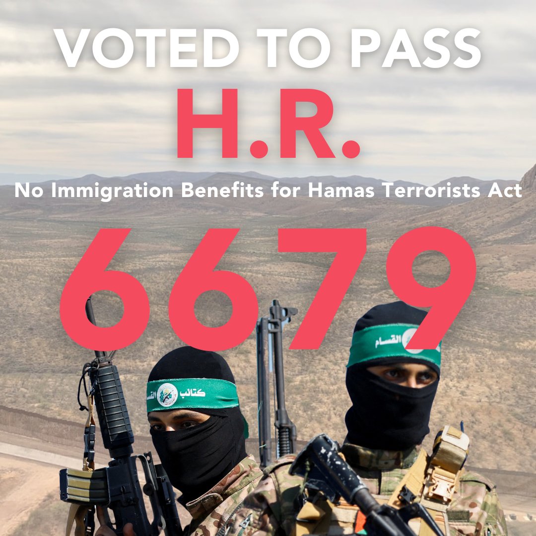Voting 'Yes' on H.R. 6679 is common sense: protect national security, thwart terrorism, and support allies. We won't shelter those tied to attacks on Israel or illegal aliens exploiting the U.S. while aiding terrorists.