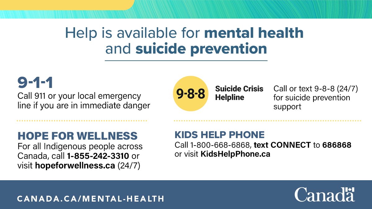 #MentalHealthWeek may be coming to a close, but help is available year round, 24/7. Learn more about the mental health supports near you: ow.ly/Q2xw50Rv2F9