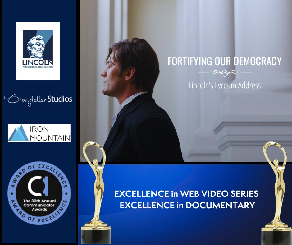 Two for Two!

Our second documentary series 'Fortifying Our Democracy' received TWO Academy of Interactive & Visual Arts 2024 Awards of Excellence, their highest honor!

Thank you to Iron Mountain for your generous support. Watch here: bit.ly/3Pmhwhz
#CommunicatorAwards