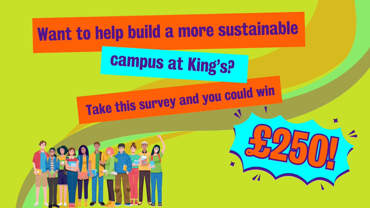 📢Take this survey on waste and recycling at King's and help us build a healthier and more resilient community🌱💪 On completing the survey, you will also be entered into our prize draw to win a £250 voucher or one of 3 x £50 vouchers! 💚 qualtrics.kcl.ac.uk/jfe/form/SV_5g…