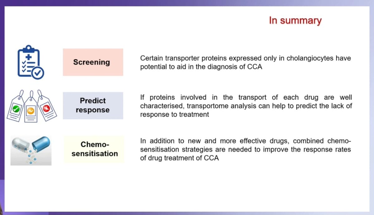 Prof. Rocío Macias (@rirmacias) from @IBSAL_IIS gave an insightful presentation on her research into transport proteins, discussing how certain transport proteins can be used to help in the diagnosis and prognosis of CCA, as well as predicting responses to chemotherapy #AMMF2024