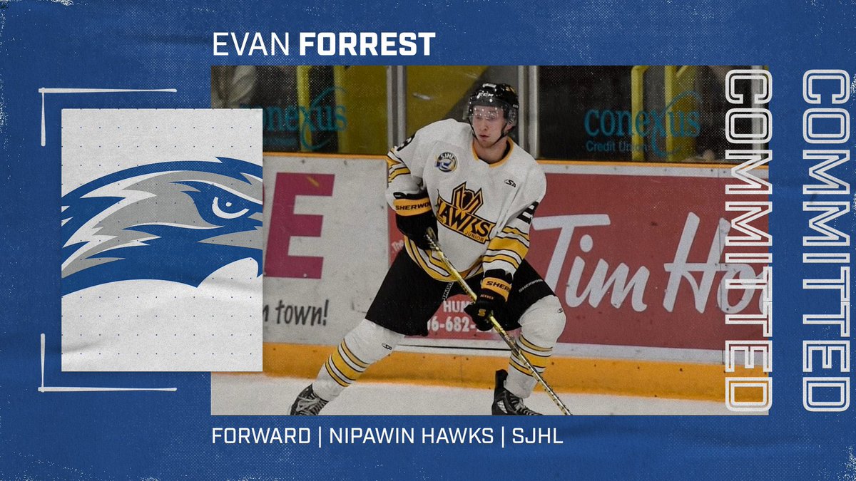 🚨COMMITMENT ALERT🚨 Let’s welcome incoming forward Evan Forrest to the Falcon family! Hailing from Spruce Grove AB, Evan previously was with the @SJHL_Hawks where he tallied 18 goals and 25 assists in the @theSJHL Welcome to Concordia!