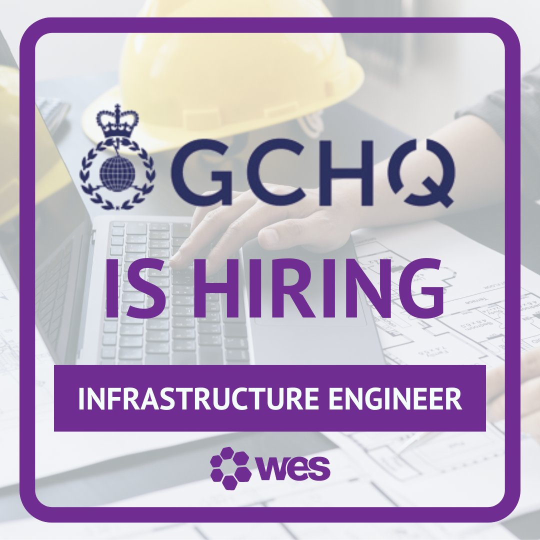 GCHQ is Hiring! Could you be the Infrastructure Engineer that they are looking for? Find out more and apply: ow.ly/lX8a50RynoO