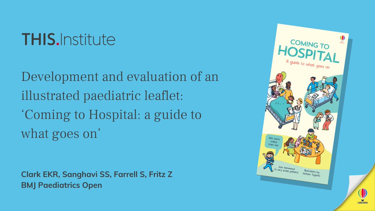 Dr Zoe Fritz and colleagues worked with children and their families to explore the consequences of giving patient information leaflets about coming to hospital. They used their findings to develop a free resource. Article ths.im/4aUJARX Summary ths.im/3UEJubd