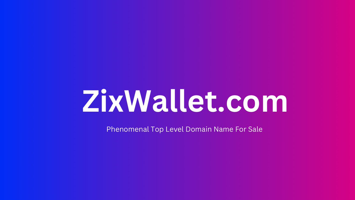 🚀🔥 Unique Opportunity! 🚨

Grab ZixWallet.com for just $3,500 at @Sedo 🔥

Perfect domain for your next fintech venture. 

Act fast before it's gone!#ZIX #ZixWallet #domainname #domains #domaininvesting #dlmainsale #domainsold #domaining #DomainForSale #Fintech…