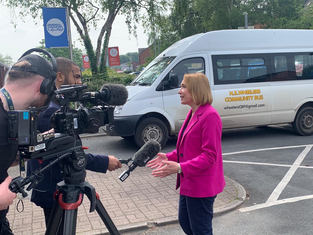 It was good to speak with @ITVCentral in Whitchurch this morning, to talk about the state of bus services in Shropshire.

Our county has lost more bus miles than anywhere else in the country since 2015, a 63% decrease. This just isn't good enough and lets rural residents down.