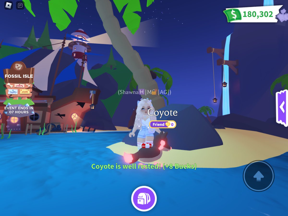 💙GIVEAWAY TIME💙 Help me name my mega coyote! Winner will win x4 Ankylosaurus’s of their own! 😍 All you gotta do is 1. Follow Me 2. Comment Unique Names 3. RT & Tag A Friend That’s it! <3 Ends in One Week! #adoptmegiveaway #adoptmegw #adoptmepet #adoptmepets #adoptmegw