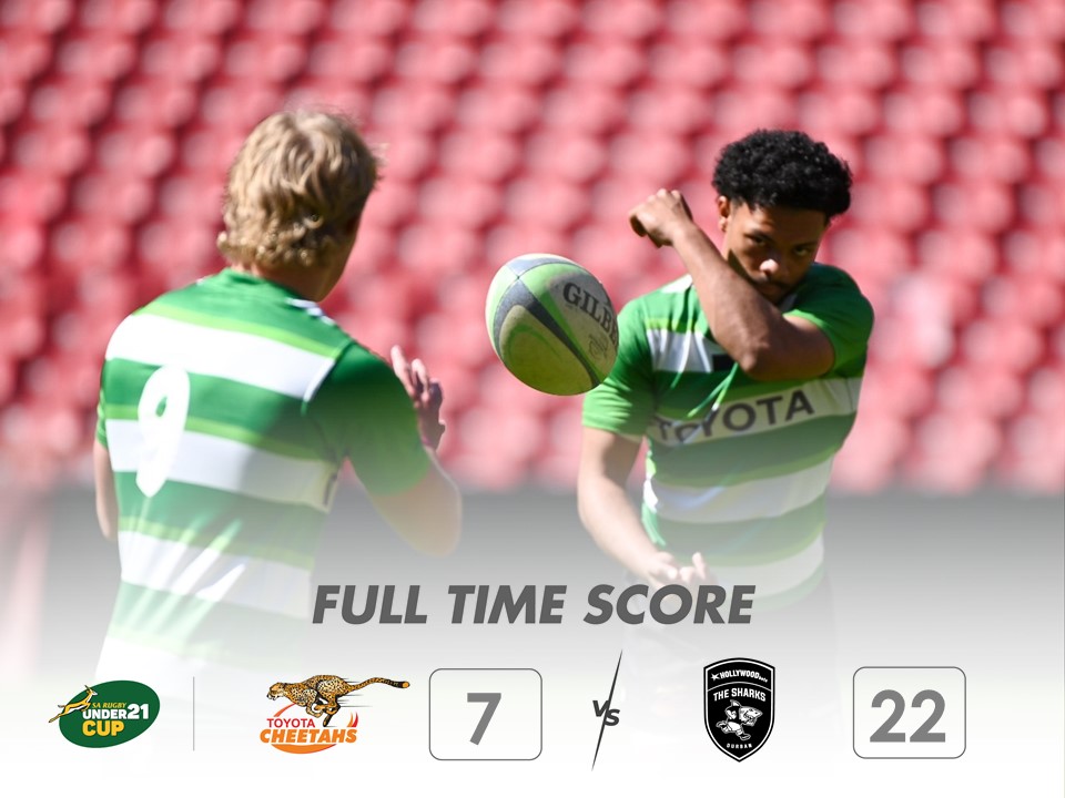 Full-Time: 🏆SA Rugby Under-21 Cup Toyota Cheetahs 7-22 Hollywoodbets Sharks @ToyotaSA