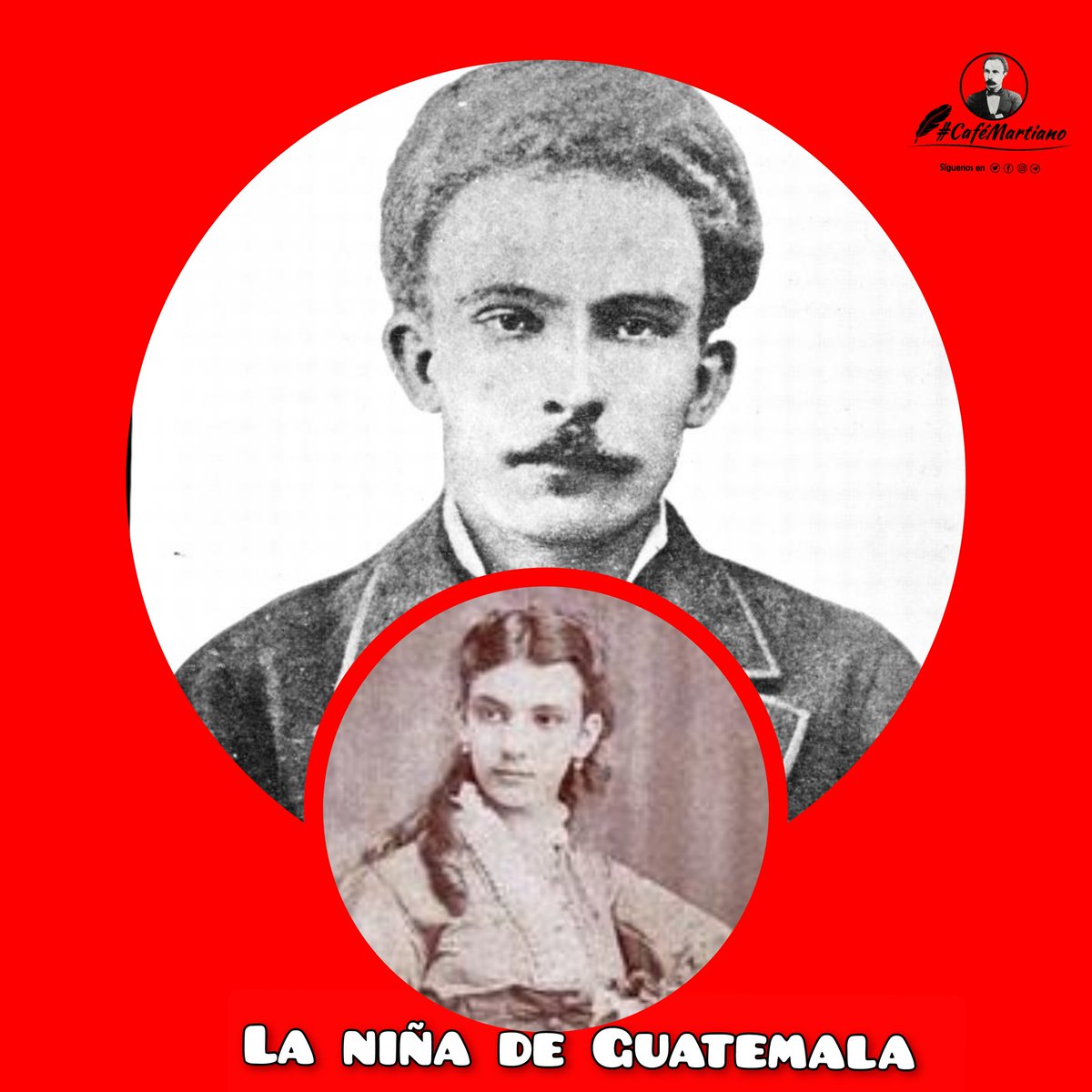 @cafemartiano @DiazCanelB @InesMChapman @TeresaBoue @EVilluendasC @agnes_becerra @IzquierdaUnid15 @ValoresTeam1 @mimovilespatria @DeZurdaTeam_ @GHNordelo5 #CaféMartiano hoy recuerda un idilio, un amor frustrado y los versos de homenaje del Apóstol a La niña de Guatemala.