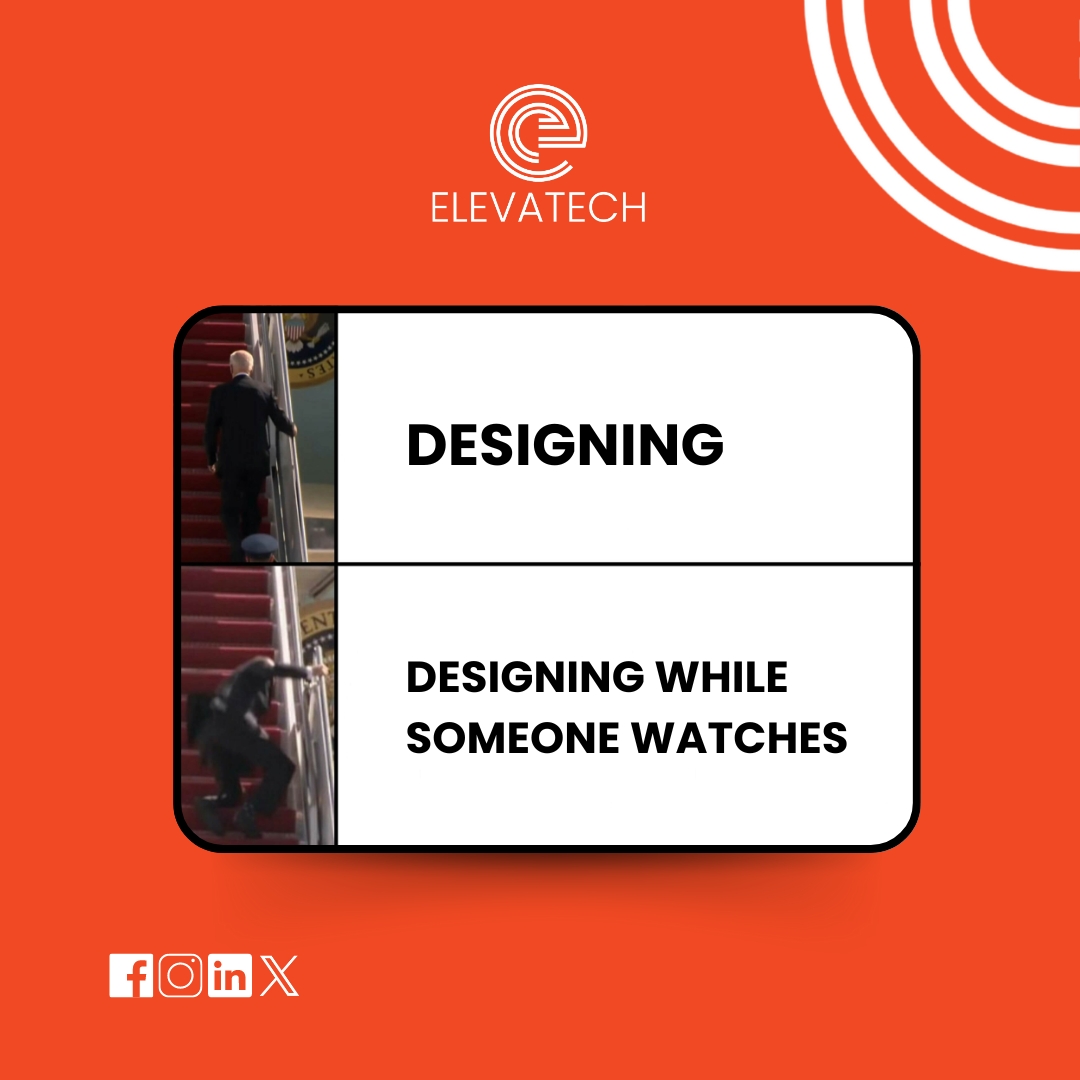 Can you relate, fellow designers?

Designing can be a balancing act.

Let us be your safety net!

#GraphicDesigners #DesignerLife #GraphicDesignExperts #OnlineBusinessSuccess #ElevatechSolutions