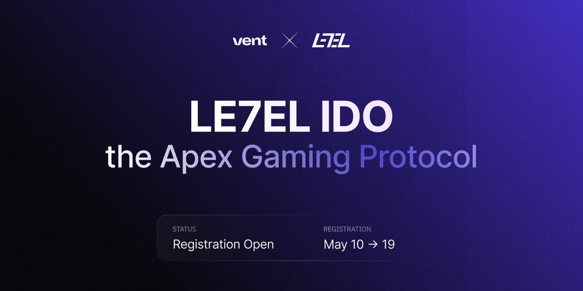 New Vent IDO – @le7el_com!

Discover LE7EL—the Web3 Gaming Infrastructure Layer powering the next generation of games and virtual worlds.

🏆 1st Gaming Protocol backed by #NVIDIA and fully integrated and supported by @0xPolygon & @AragonProject ($27B+ FDV distributed among its…