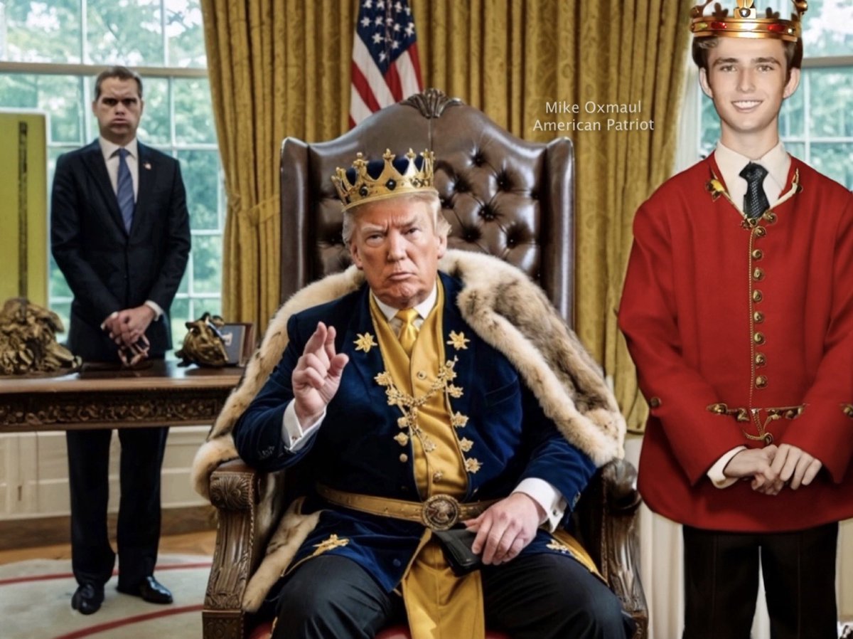 #BarronTrump will serve as a Florida delegate at the #GOP convention, he’s now entering the political world. He’ll make a good prince once #Trump is made King of America #ChristianNationalistsForTrumpAsKingOfAmerica #BarronTrump2048 #Trump2024 #KingTrump #MAGAKing #MAGA #America