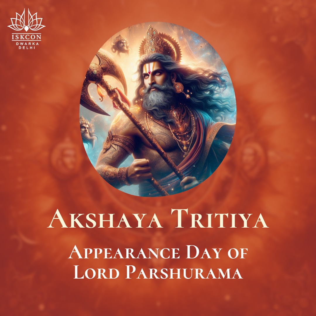 Divine Grace Unfolds: Akshaya Tritiya Celebration at ISKCON Dwarka! Join us for eternal blessings and abundant prosperity. Let's embrace this auspicious day with devotion and joy. Experience the timeless tradition and blessings at our sanctuary. May this Akshaya Tritiya fill your…