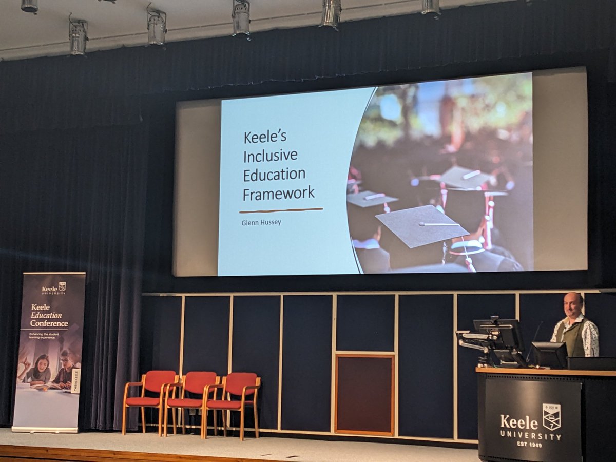 Very interesting talk by Dr Glenn Hussey on how important it is to know who our students are in order to improve inclusivity in Higher Education #KeeleEd24