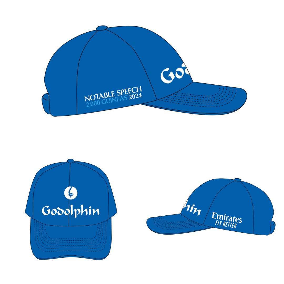 🇬🇧🇦🇪 #Dubawi merchandise available on the EU/UAE online shop, including limited edition caps featuring the name of his 2,000 Guineas-winning son, Notable Speech! 🧢 Shop.godolphin.com | #ShopGodolphin