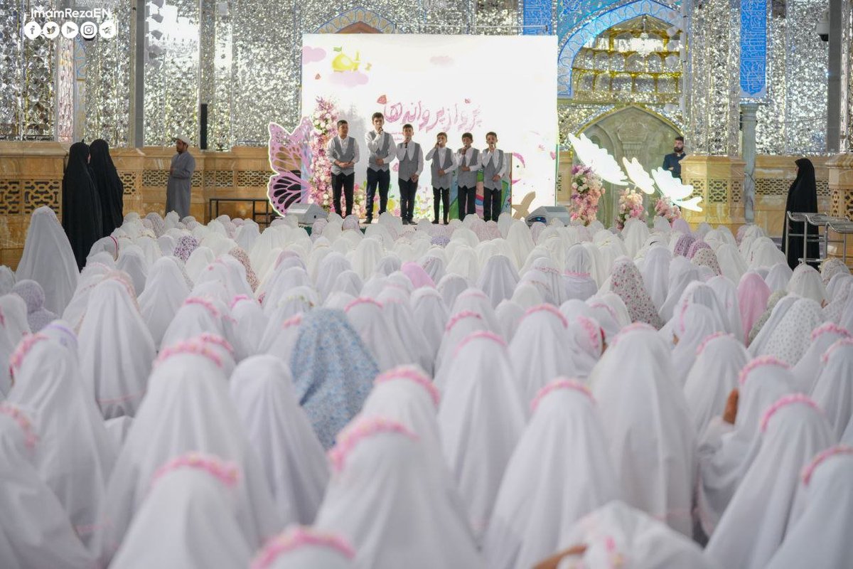 A taklif ceremony was held at the Holy Shrine for newly duty-bound girls on the auspicious birth anniversary of Lady Fatima Masuma (sa), which coincides with girls' day in Iran.
