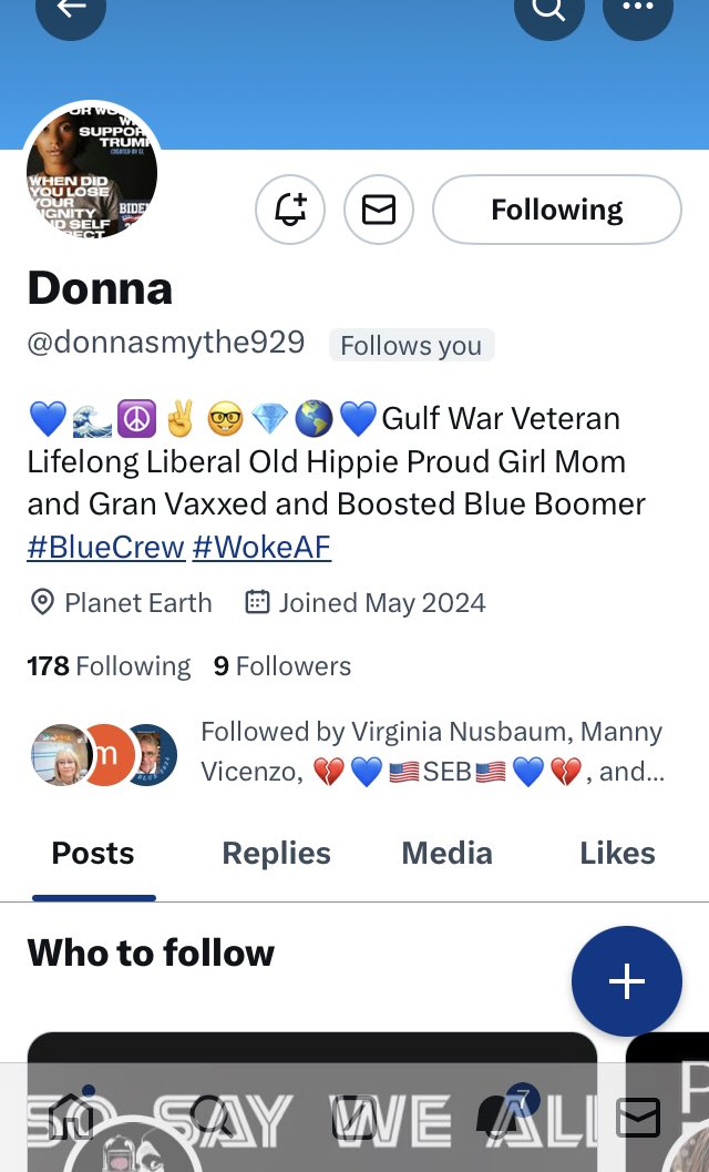 Hey Resister Family! Let’s all help out Donna @donnasmythe929 and give her a Follow! She is Starting Over Again and Would Love To Reach Her Old Followers. Make it a Great Day for Donna and Give Her a Follow 💙🌊