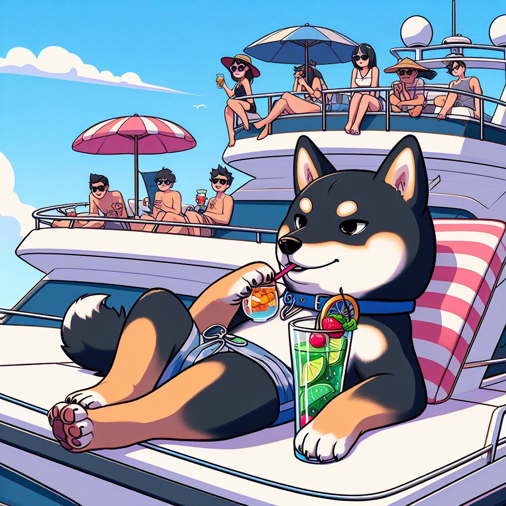 Feels good man 🍹 How's your Friday going? Join the #ishiarmy and let's get this party started! #Bullrun2024 #memecoin #shiba
