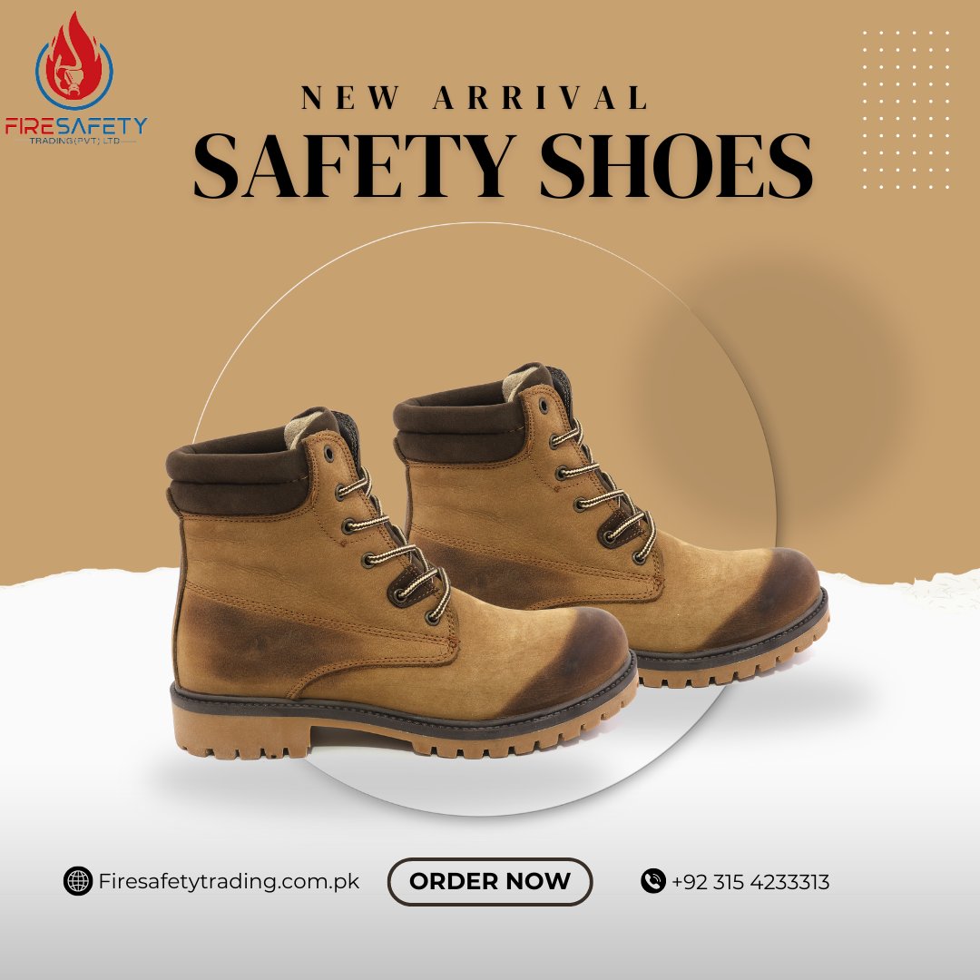 Keep your life safe and secure with Safety Shoes from Fire Safety Trading (Pvt) Ltd!  Contact us today for reliable protection. Email: sales@firesafetytrading.com.pk, Phone: 051-4940111, Website: firesafetytrading.com.pk

#SmokeAlarm 
#FireSafety 
#ProfessionalInstallations
