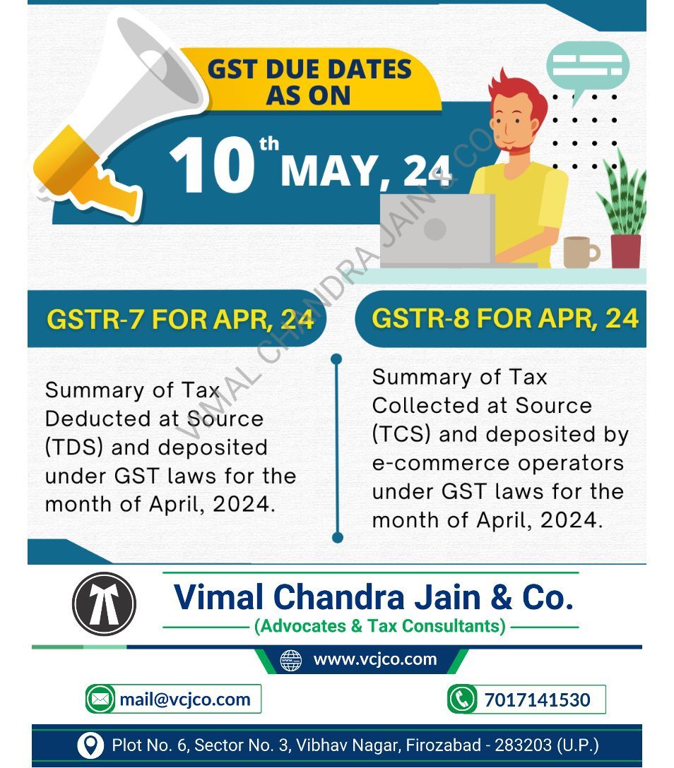 GSTR-7
GSTR-8
#GSTR7
#GSTR8
#GSTCompliance
#TaxDeduction
#TDS
#TCS
#GSTFiling
#GSTIndia
#TaxCompliance
#DigitalGST
#EconomyBoost
#vcjco #firozabad #agra #shikohabad #itr #incometaxreturn #refund #gst #gstr #gstregistration #tax #taxation