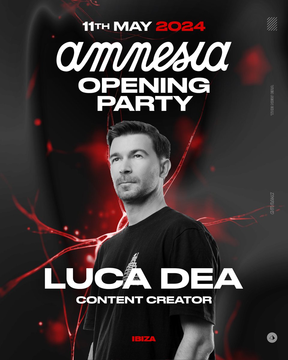 12 years ago I came in for the 1st time as a customer after finishing high school

Tomorrow I'll officially join as a content creator invited for the 2024 Opening Party

it will be a special weekend 🥹🙌🏻😍

can't wait to rec the best moments for you!

#amnesiaibiza #lucadea