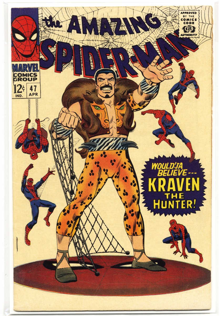 #TheAmazingSpiderMan #KravenTheHunter Wild mastadons couldn't keep this true-believer away from this issue! My copy of THE AMAZING SPIDER-MAN #47, featuring Kraven the Hunter!