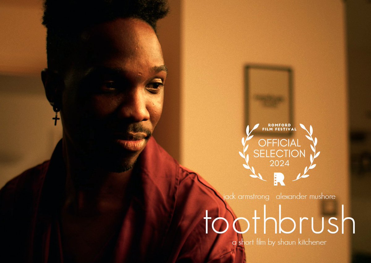 Toothbrush will screen at <a href="/RomfordFilmFest/">Romford Film Festival</a> on Friday 24 May as part of the Local Heroes selection!! 🪥🏳️‍🌈📽️

Tickets are just £4, with great deals on passes for the whole day and weekend: romfordfilmfestival.com/friday