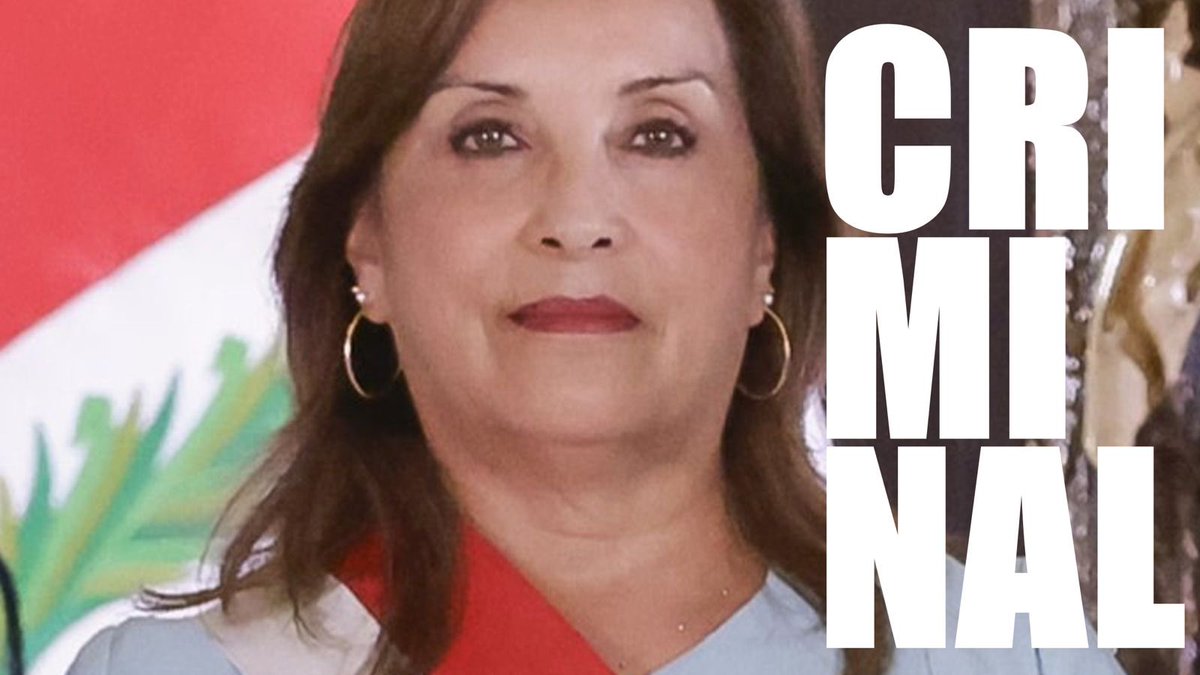 drantonioquispe's tweet photo. Fuerte y claro: La presidenta del Perú es una CRIMINAL!!!

Las pruebas en su contra ahora sobran!!!

Es una ASESINA!

Es una KORRUPTA!

Es una MENTIROSA!

Es una MARIONETA de la coalición de delincuentes q hoy gobierna el Perú desde el congreso liderados x la Chika!

#TomaLaCalle https://t.co/pafbItVs6m